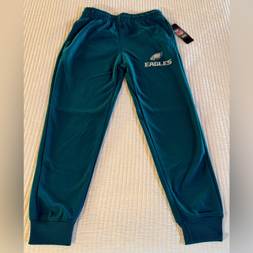 Philadelphia Eagles NFL Team Apparel Joggers Youth 14-16 Green Sweatpants $70